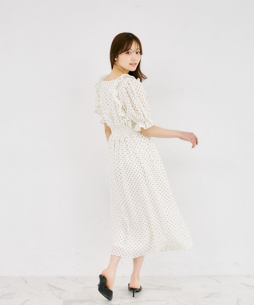 tocco closet（トッコ クローゼット） ワンピース リボン＆フリル付き 