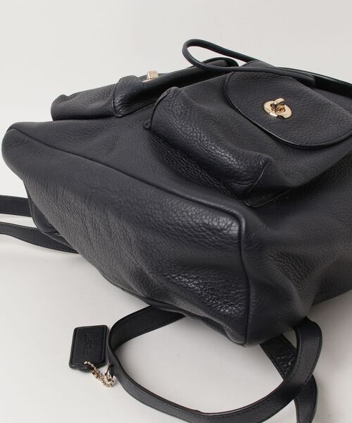 「COACH」 ワンポイントリュック - ネイビー レディース_2