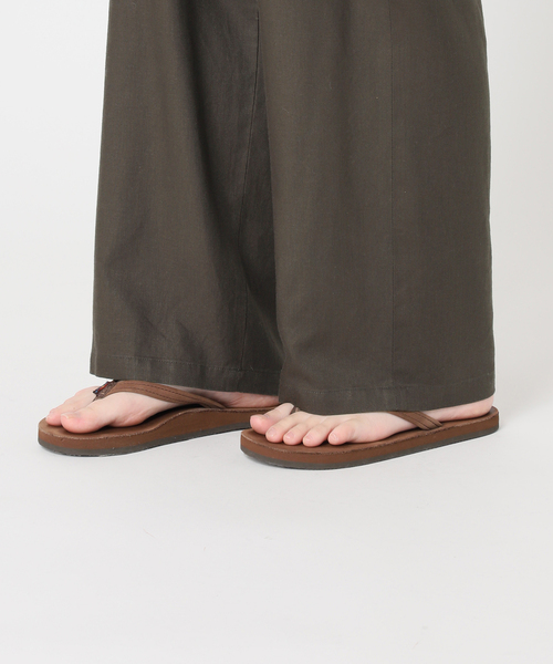 パンツ 「WEB限定 / 追加」レーヨンリネンツイルドロストパンツ レディースの画像