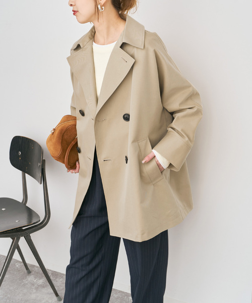 【美品】spick&Span 　ショート丈トレンチコート　36サイズ Spick＆Span（スピック アンド スパン） トレンチコート コート ソフト