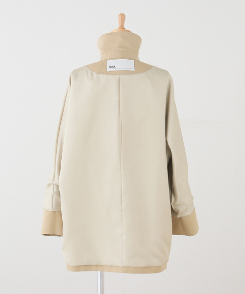 SpickandSpan✨定価3.4万円 リネン混　オーバーサイズ トレンチ Spick & Span（スピックアンドスパン）の「リネンミックスカルゼ