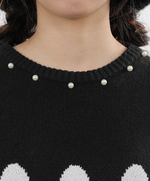 「MARY QUANT」 長袖ニット M アイボリー レディース_画像5