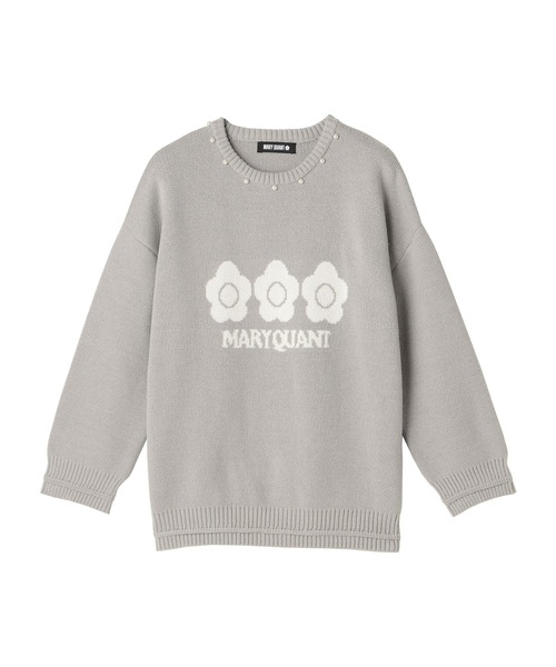 「MARY QUANT」 長袖ニット M アイボリー レディース_画像9