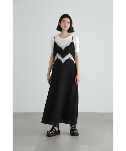 「JILL STUART」 キャミソールワンピース 2 ブルー レディースの画像