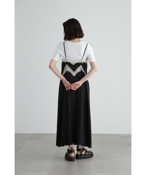 「JILL STUART」 キャミソールワンピース 2 ブルー レディースの画像
