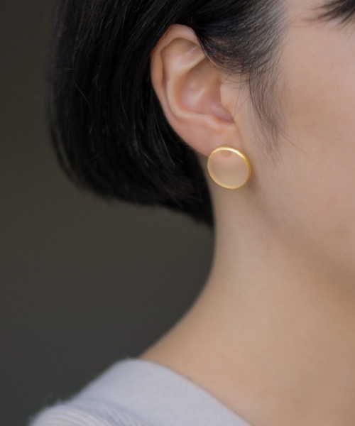 ピアス ピアス モスライン K10 レディースの画像