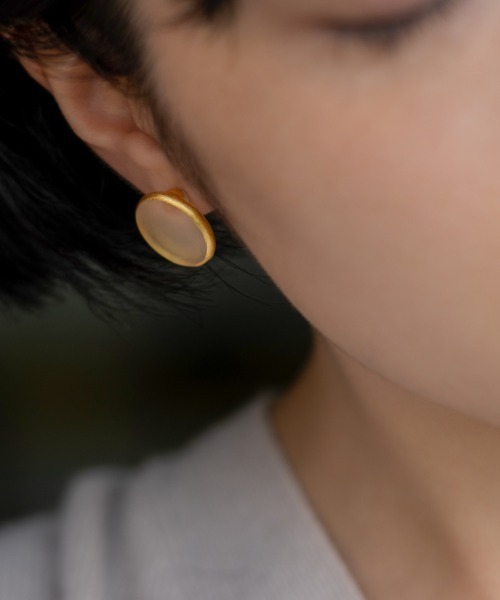 ピアス ピアス モスライン K10 レディースの画像