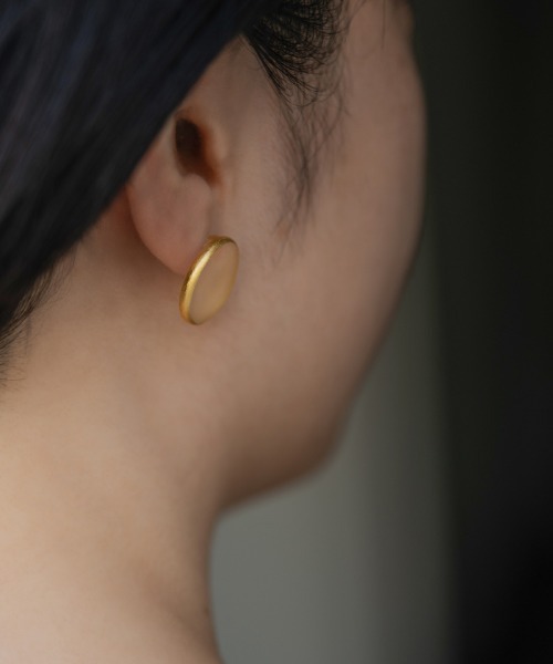 ピアス ピアス モスライン K10 レディースの画像