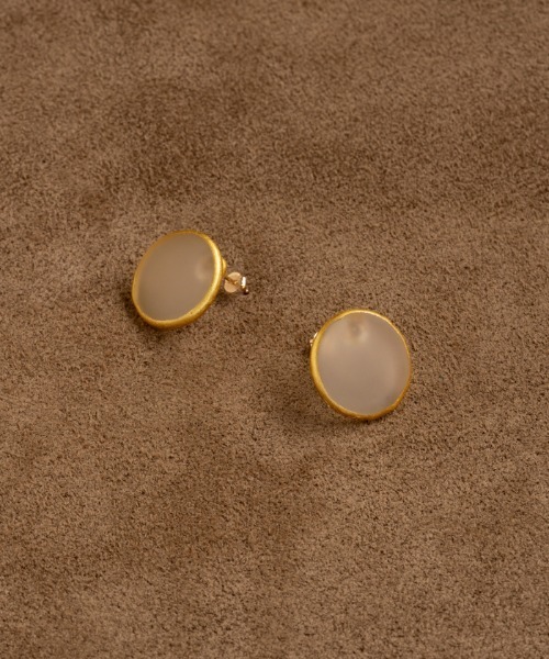 ピアス ピアス モスライン K10 レディースの画像