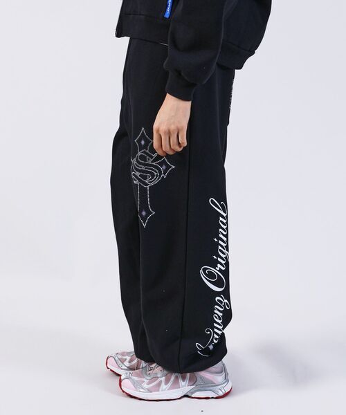 「SEQUENZ」 スウェットパンツ SMALL ダークネイビー メンズ_画像2