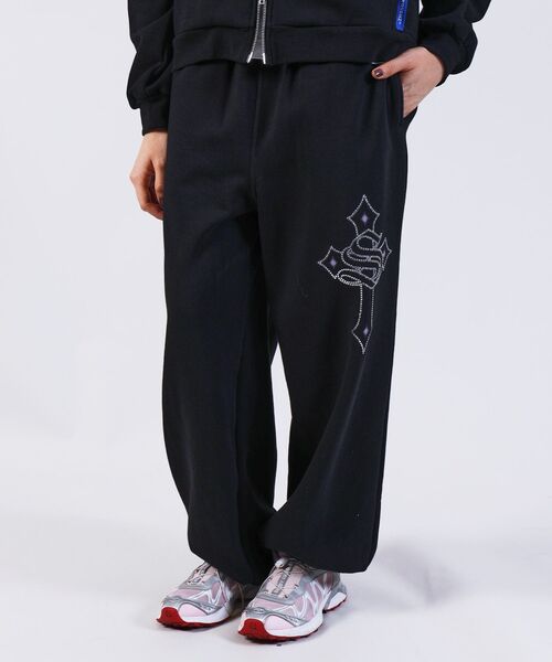 「SEQUENZ」 スウェットパンツ SMALL ダークネイビー メンズ_画像4