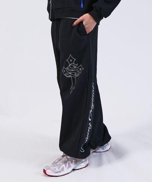 「SEQUENZ」 スウェットパンツ SMALL ダークネイビー メンズ_画像5