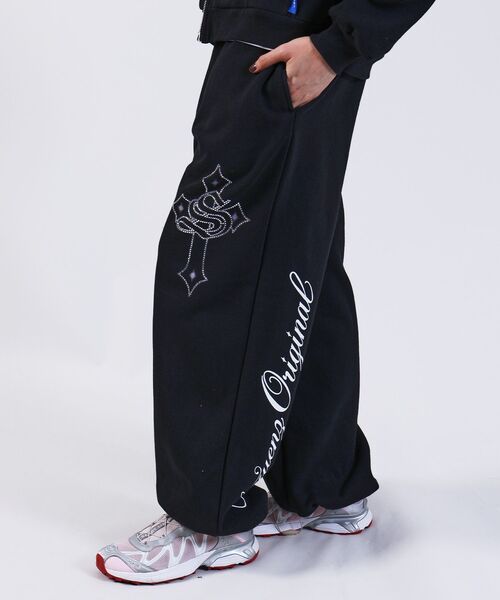 「SEQUENZ」 スウェットパンツ SMALL ダークネイビー メンズ_画像6