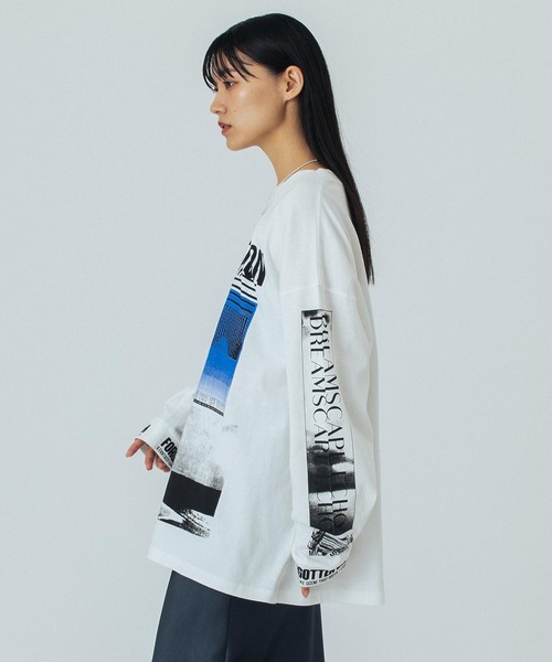 「OKIRAKU」 長袖カットソー ONE SIZE ブラック レディース_画像5