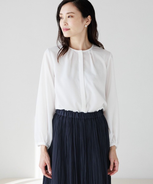 「Elura」 長袖ブラウス MEDIUM ホワイト レディース_画像2