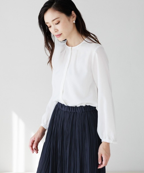 「Elura」 長袖ブラウス MEDIUM ホワイト レディース_画像3