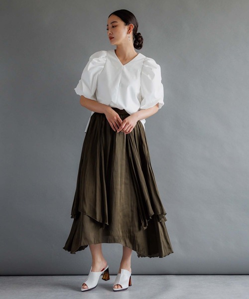 「RAW FUDGE」 半袖ブラウス M ブラック レディース_画像3