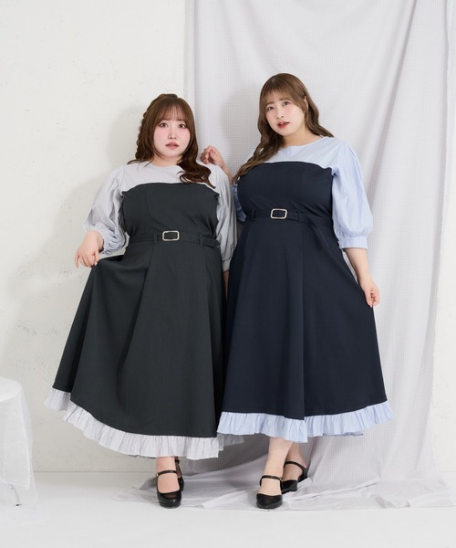Louiosy（ルオシー） ワンピース 半袖 「Louiosy」「大きいサイズ