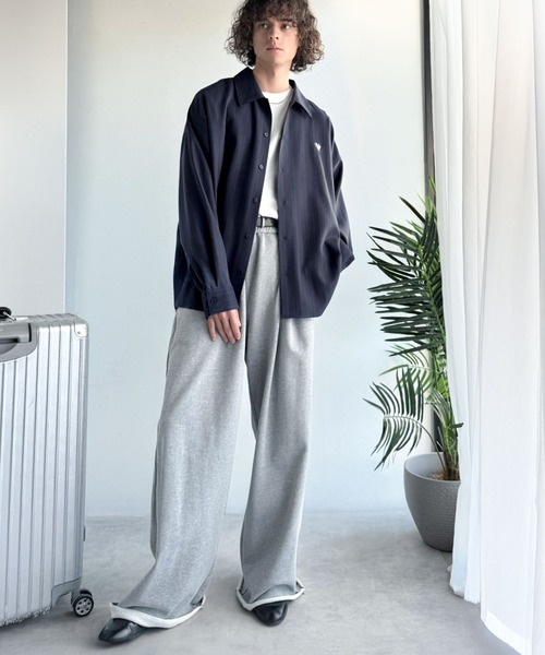 「Classical Origin」 長袖シャツ LARGE グレー メンズ_画像9