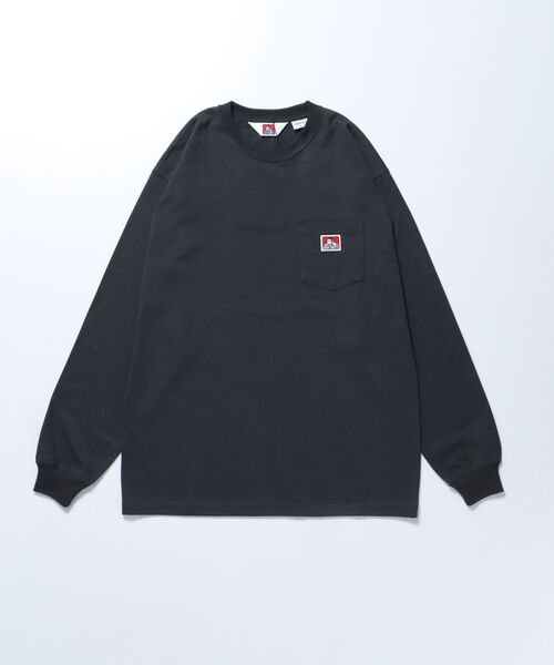 「BEN DAVIS/WHITE LABEL」 長袖Tシャツ SMALL カーキ メンズ_画像5