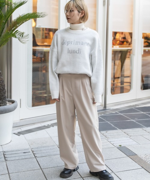 「MIEL CRISHUNANT」 スラックス X-LARGE ブラック レディース_画像3