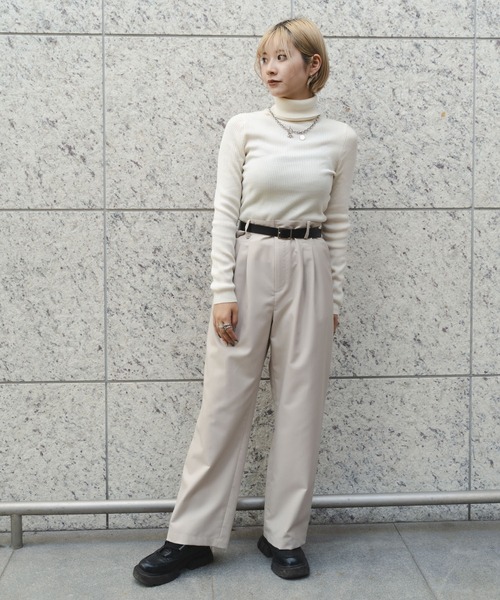 「MIEL CRISHUNANT」 スラックス X-LARGE ブラック レディース_画像8