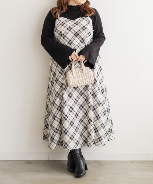 「CLETTE」 キャミソールワンピース LL ベージュ レディース_画像5