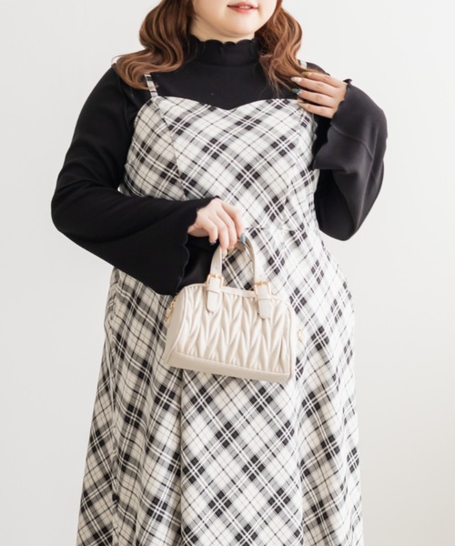 「CLETTE」 キャミソールワンピース LL ベージュ レディース_画像6