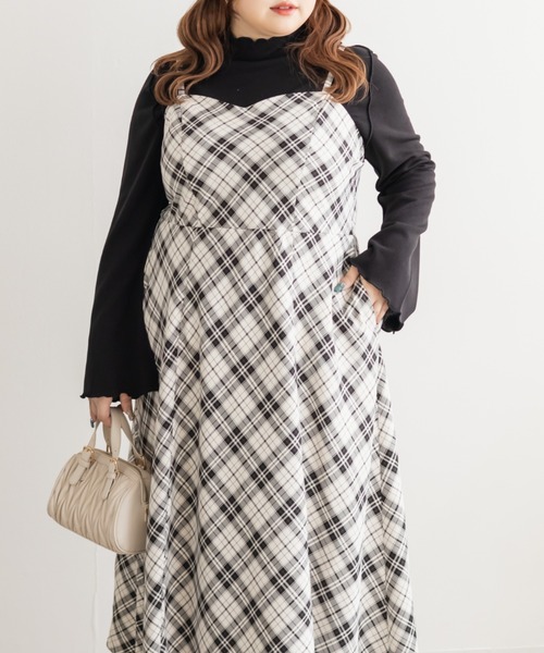 「CLETTE」 キャミソールワンピース LL ベージュ レディース_画像7