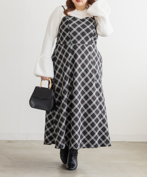 「CLETTE」 キャミソールワンピース LL ベージュ レディース_画像9