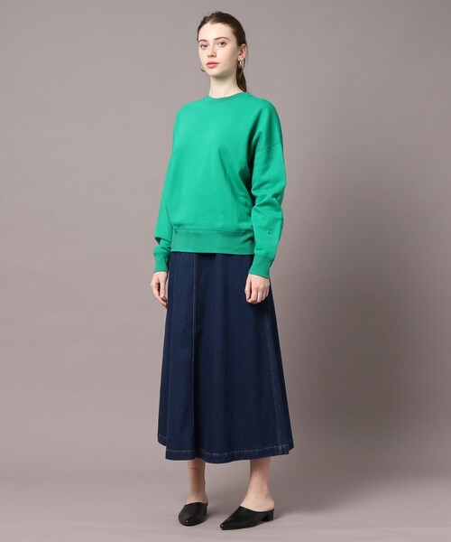 「DRESSTERIOR」 スウェットカットソー 36 ネイビー レディース_画像10