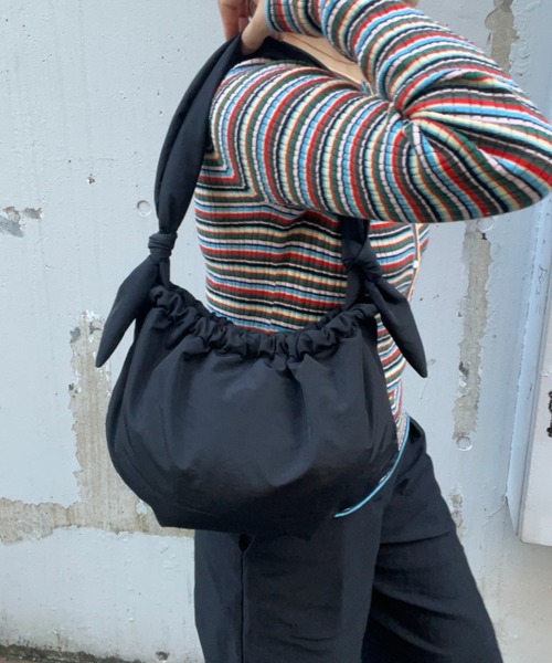 AIDELL ショルダーバッグ バッグ パファーリボントートバッグ 