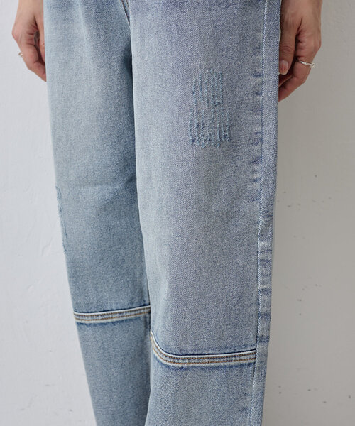 「BEARDSLEY」 「yenn」デニムパンツ 38 インディゴブルー レディース_画像8