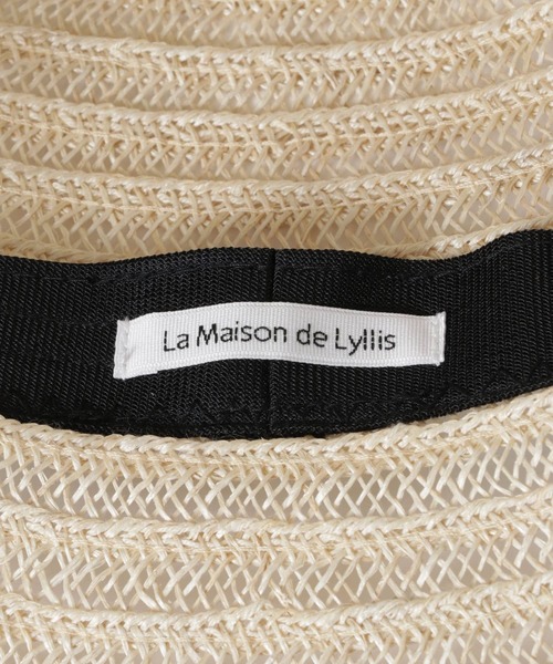 「La Maison de Lyllis」 ストローハット FREE ベージュ系その他 レディース_画像3