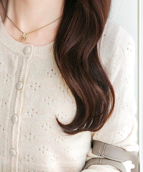「mily bilet」 ニットカーディガン SMALL チャコールグレー レディース_画像8