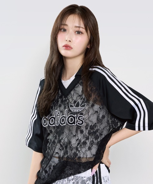 adidas（アディダス） adidas tシャツ 半袖 W LACE SS JERSEY ショート