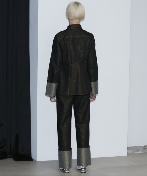 「mici」 デニムパンツ MEDIUM ブラック レディース_画像5