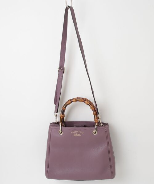 GUCCI（グッチ） バンブー 2WAYバッグ - パープル レディース