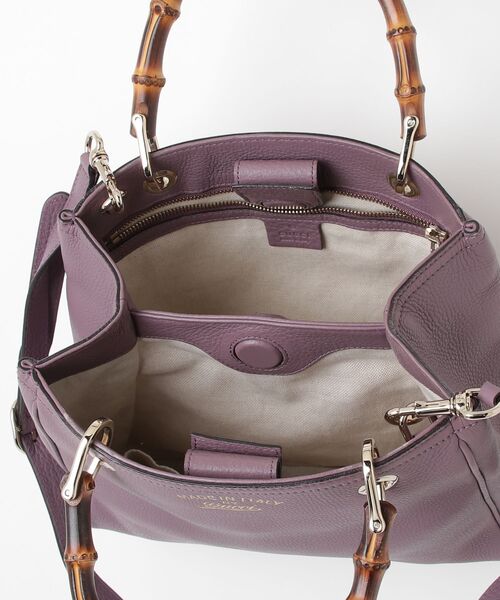GUCCI（グッチ） バンブー 2WAYバッグ - パープル レディース