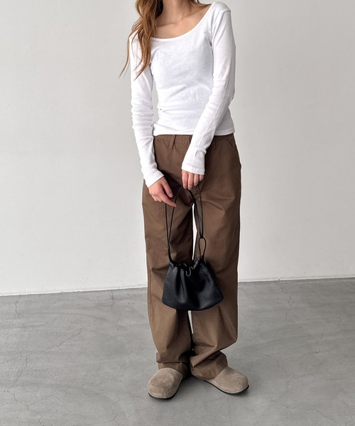 「CANAL JEAN」 「El mar」長袖カットソー ONE SIZE ホワイト レディース_画像3