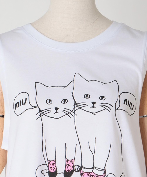 BLACK SCORE（ブラックスコア） tシャツ BLACK SCORE / MIU MIU CATS