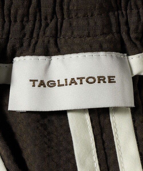 やんま様購入用【TAGLIATORE】イージースラックス 42 TAGLIATORE（タリアトーレ） スラックス 「TAGLIATORE」ブラウン シア