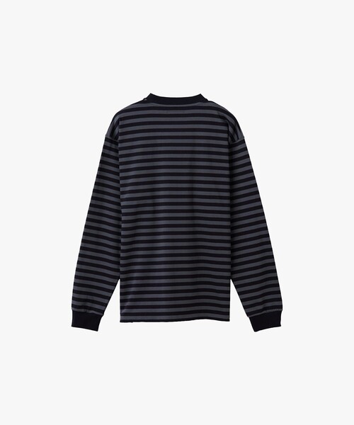 agnes b.（アニエスベー） tシャツ メンズ 細ボーダー コットン 長袖 T