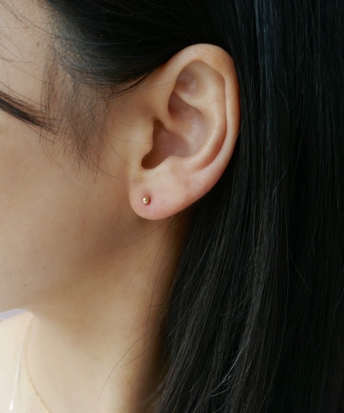 e.m.（イーエム） ピアス ゴールドカシメピアス レディース : ZOZOTOWN