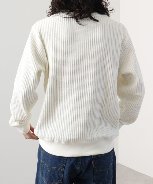 JEMORGAN tシャツ ビッグワッフル クルーネック レディース