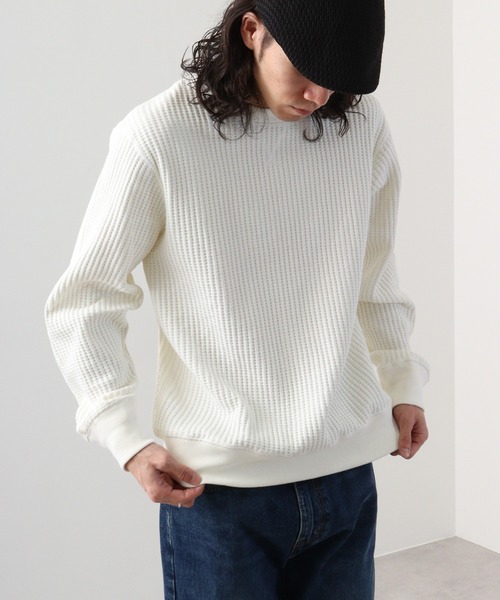 tシャツ JEMORGAN ビッグワッフル クルーネック レディース メンズ JEMORGAN tシャツ ビッグワッフル クルーネック レディース