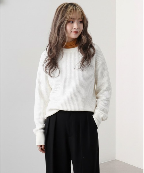 JEMORGAN（ジェーイーモーガン） tシャツ ビッグワッフル クルーネック