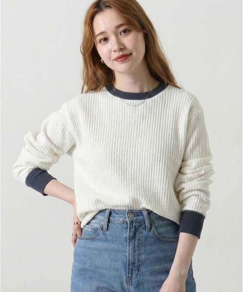JEMORGAN（ジェーイーモーガン） tシャツ ビッグワッフル クルーネック