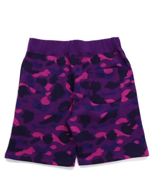A BATHING APE パンツ WEB限定/COLOR CAMO SWEAT SHORTS M BAPEC