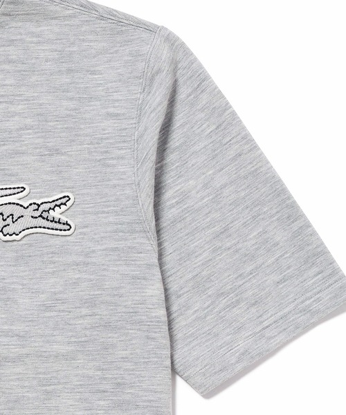 LACOSTE｜オーバーサイズクロックエンブレムスウェットTシャツ